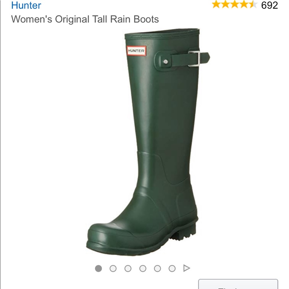 Tall Hunter Green Boots